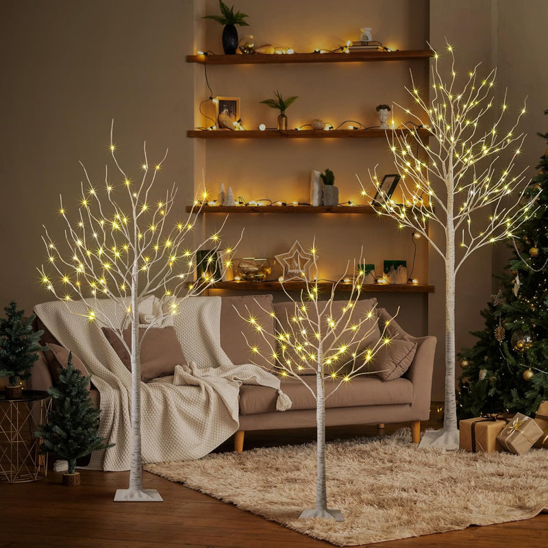 The Holiday Aisle 3 Light Battery Lighted Trees Branches Reviews Wayfair